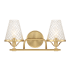Savoy House Candler 2 Light 17" Wide Vanity Light Warm Brass