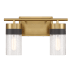 Savoy House Brickell 2 Light 14" Wide Vanity Light Warm Brass