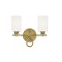 Savoy House Woodbury 2 Light 14" Wide Bathroom Vanity Light Warm Brass