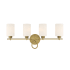 Savoy House Woodbury 4 Light 28" Wide Bathroom Vanity Light Warm Brass