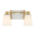 Savoy House Darby 2 Light 16" Wide Vanity Light Warm Brass