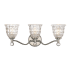 Savoy House Birone 3 Light Bathroom Vanity Light Polished Nickel