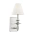 Savoy House Washburn Single Light 15" Tall Wall Sconce Satin Nickel