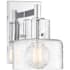Savoy House Dover 9" Tall Bathroom Sconce Chrome