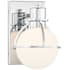 Savoy House Pierce 9" Tall Bathroom Sconce Chrome