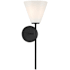 Savoy House Blair 18" Tall Bathroom Sconce Matte Black
