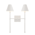 Savoy House Jefferson 2 Light 20" Tall Wall Sconce Bisque White