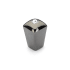 Schaub and Company Skyevale 1/2" Designer Luxury Mini Cabinet Knob / Drawer Knob with Crystal Accent - Made in Italy Black Chrome