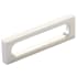 Schaub and Company Cafe Modern 3-1/2" Center to Center Rectangular Pill Cabinet Handle / Drawer Pull - Solid Brass Brushed Nickel
