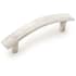 Schaub and Company Martello 5-1/16" (128mm) Center to Center Rustic Hand Hammered Bar Style Cabinet Handle Pull - Made in Italy Natural