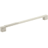 Schaub and Company Urbano 12" Center to Center Urban Modern Split Texture Diamond Knurled Large Oversized Cabinet Handle / Drawer Pull Brushed Nickel