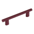 Schaub and Company Monza 4" Center to Center Modern Industrial Diamond Knurled Cabinet Bar Handle / Drawer Bar Pull with Wide Base Magenta