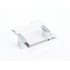 Schaub and Company Positano Pack of (25) - 2-1/2" Center to Center Modern Acrylic Finger Cabinet Knobs / Tab Drawer Knobs Chrome Clear
