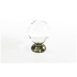 Schaub and Company Stargaze 1-1/8" Faceted Crystal Cabinet Knob with Solid Brass Base Antique Brass