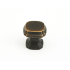 Schaub and Company Pack of 25 - Empire 1-1/4" Traditional Square Cabinet Knobs Ancient Bronze