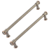 Schaub and Company Steamworks 12" Center to Center Back to Back Door Pulls / Side by Side Cabinet Handles Distressed Pewter / Copper