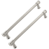Schaub and Company Steamworks 15" Center to Center Industrial Style Back to Back Door Pulls / Side by Side Cabinet Handles Satin Nickel