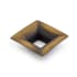 Schaub and Company Finestrino 1-1/4" Center to Center Modern Fluted Open Square Cabinet Knob - Made in Italy Burnished Bronze