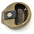 Schlage 1 3/4" Diameter Circular Replacement Strike Plate with 1 7/32" Lip Antique Brass