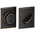 Schlage Single Cylinder Grade 1 Deadbolt with Decorative Addison Rose Aged Bronze