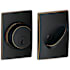 Schlage Single Cylinder Keyed Entry Grade 1 Deadbolt with Decorative Century Rose from the B-Series Aged Bronze