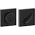 Schlage Single Cylinder Keyed Entry Grade 1 Deadbolt with Decorative Collins Rose from the B-Series Matte Black