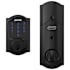 Schlage Connect Camelot Touchscreen Electronic Deadbolt with Built-in Alarm and Z-Wave Plus Technology Matte Black