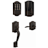 Schlage Encode WiFi Enabled Electronic Keypad Deadbolt with Right Handed Camelot Entry Handleset and Accent Lever Aged Bronze
