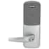 Schlage CO-Series Commercial Electronic Cylindrical Lock with Proximity and Athens Lever Satin Chrome