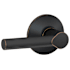 Schlage Broadway Passage Door Lever Set Aged Bronze