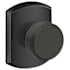 Schlage Bowery Passage Door Knob Set with Decorative Greenwich Trim Aged Bronze