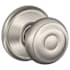 Schlage Georgian Passage Door Knob Set Satin Nickel