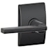 Schlage Latitude Passage Door Lever Set with the Decorative Century Trim Aged Bronze