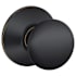 Schlage Plymouth Passage Door Knob Set Aged Bronze