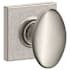 Schlage Siena Passage Door Knob Set with Decorative Collins Trim Satin Nickel