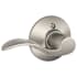 Schlage Accent Left Handed Non-Turning One-Sided Dummy Door Lever Satin Nickel