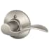 Schlage Accent Right Handed Non-Turning One-Sided Dummy Door Lever Satin Nickel