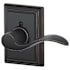 Schlage Accent Right Handed Non-Turning One-Sided Dummy Door Lever with Decorative Addison Trim Aged Bronze