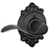 Schlage Accent Left Handed Non-Turning One-Sided Dummy Door Lever with Decorative Brookshire Trim Aged Bronze