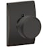 Schlage Bowery Non-Turning One-Sided Dummy Door Knob with Decorative Century Rosette Aged Bronze