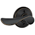 Schlage Champagne Left Handed Non-Turning One-Sided Dummy Door Lever Aged Bronze
