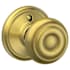 Schlage Georgian Non-Turning One-Sided Dummy Door Knob Satin Brass