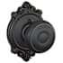Schlage Georgian Non-Turning One-Sided Dummy Door Knob with the Decorative Brookshire Rose Aged Bronze