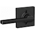 Schlage Latitude Non-Turning One-Sided Dummy Door Lever with Collins Trim Matte Black