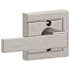 Schlage Northbrook Non-Turning One-Sided Dummy Door Lever with Decorative Upland Trim Satin Nickel