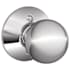 Schlage Orbit Non-Turning One-Sided Dummy Door Knob for One Side of the Door Bright Chrome