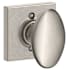 Schlage Siena Non-Turning One-Sided Dummy Door Knob with Decorative Collins Rosette Satin Nickel