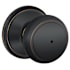 Schlage Andover Privacy Door Knob Set Aged Bronze