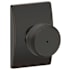 Schlage Bowery Privacy Knob Set with Decorative Century Trim Aged Bronze