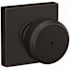 Schlage Bowery Privacy Door Knob Set with Collins Trim Aged Bronze